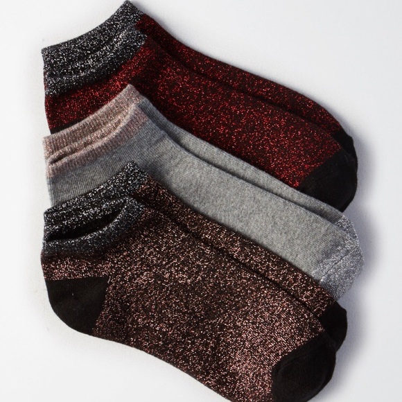 American Eagle Outfitters Accessories - NWT American Eagle Metallic Shortie Socks